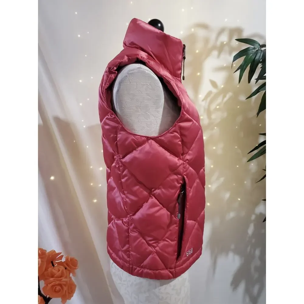 The North Face Aconcagua 550 Nuptse Goose Down Puffer Vest Womens Size XS Pink